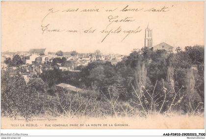 AAGP2-33-0139- LA REOLE - vue generale prise de la route de la Gironde