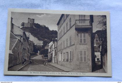 la Roche Guyon, le donjon vu de la rue du Pont, Val d'Oise 95