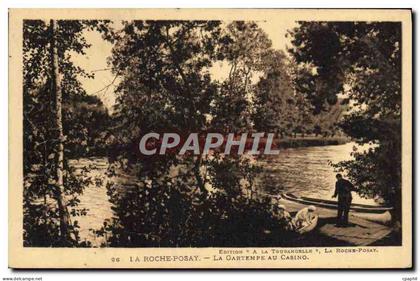 CPA La Roche Posay La Gartempe Au Casino