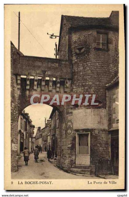 CPA La Roche Posay la porte de ville
