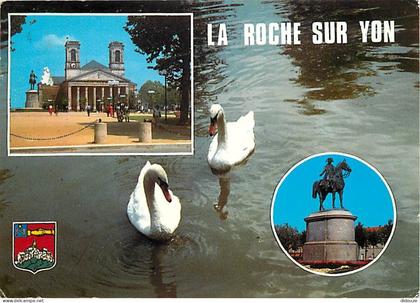 Carte Postale - 85 - La Roche sur Yon - Multivues - Cygnes - Blasons - Flamme Postale de La Roche sur Yon - CPM - Voir S