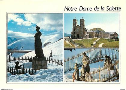 Carte Postale - 38 - La Salette - Sanctuaire Notre Dame de la Salette - Multivues - Hiver - Neige - Carte Neuve - Lieu d