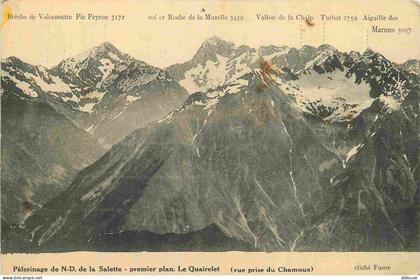 Carte Postale Ancienne - 38 - La Salette - Pèlerinage Notre-Dame de la Salette - Premier plan le Quairelet - CPA - Voir