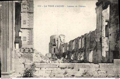 CPA La Tour d'Aigues (Vaucluse) Interieur du Chateau