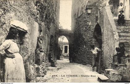 CPA LA TURBIE vieille rue