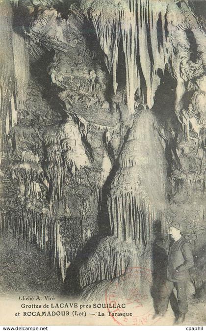 CPA Grottes de lacave pres souillac et rocamadout (lot) la tarasque