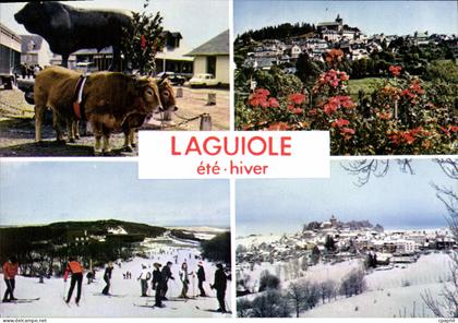 CPA Laguiole Aveyron Les pistes de ski