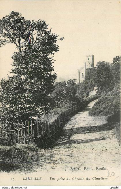 CPA Lamballe Vue prise du Chemin du cimetiere