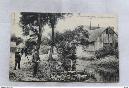 Cpa 1909, La Motte Beuvron, Lamotte Beuvron, les bords du Beuvron, pêche, Loir et Cher 41