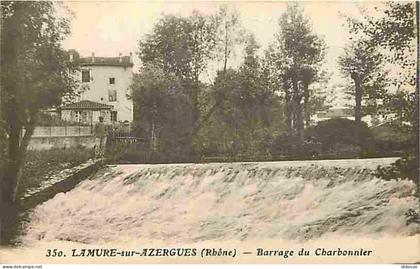 Carte Postale Ancienne - 69 - Lamure sur Azergues - Barrage du Charbonnier - Animée - CPA - Voir Scans Recto-Verso - Pos