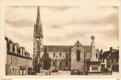 CPA Landivisiau Finistere La Place de l'Eglise