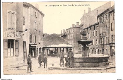 LANGOGNE - Quartier du marché couvert