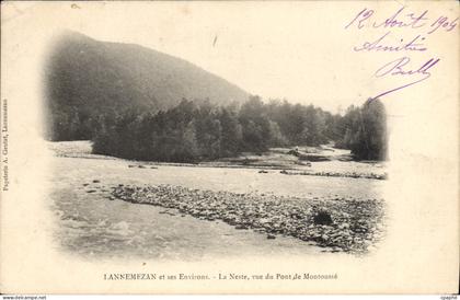 CPA Lannemezan et ses Environs La Neste vue du Pont de Montoasse