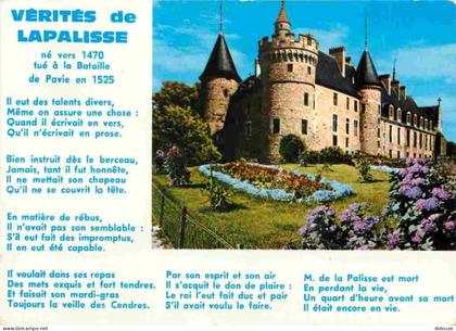 Carte Postale - 03 - Lapalisse - Le Château - Vérité de Lapalisse - CPM - Flamme Postale - Voir Scans Recto-Verso - Posc