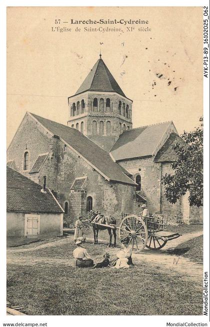 AYKP13-1260-89 - LAROCHE-SAINT-CYDROINE - L'église de saint-cydroine XIe siècle