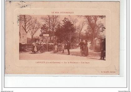 LAROQUE - Sur le boulevard - une leçon - état