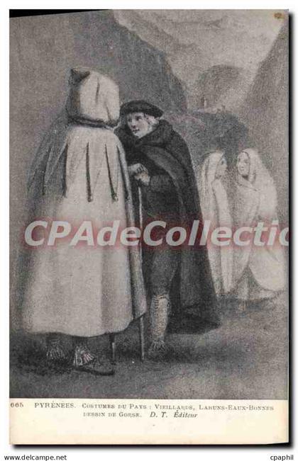 CPA Costumes Du Pays Vieillards Laruns Eaux Bonnes