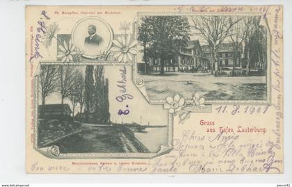 LAUTERBOURG - Gruss aus hafen Lauterburg (1901)