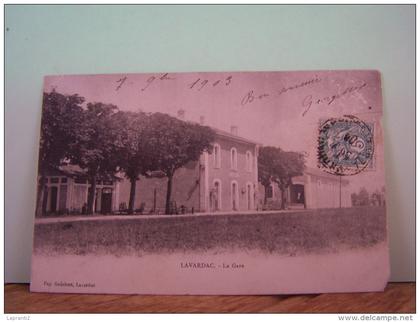 LAVARDAC (LOT ET GARONNE) LA GARE