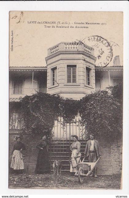 CPA 82 LAVIT DE LOMAGNE Tour du boulevard des amoureux
