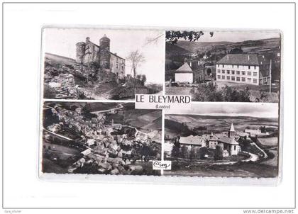 48 LE BLEYMARD Multivue, Chateau, Abbaye St Jean, Vue Générale, ed CIM 22, CPSM 9x14, 1964
