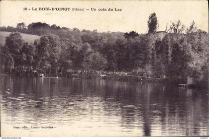 CPA Le Bois D'Oingt Un Coin du Lac