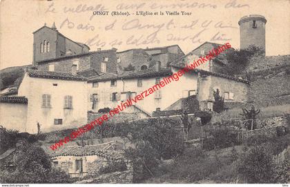 L'Eglise et la Vieille Tour - Le Bois d'Oingt - (69) Rhône