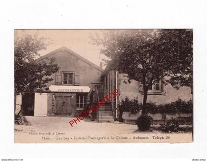 LE CHESNE-Maison GAUTHEY-Laiterie-Fromagerie-Commerce-CARTE Imprimee-FRANCE-08-