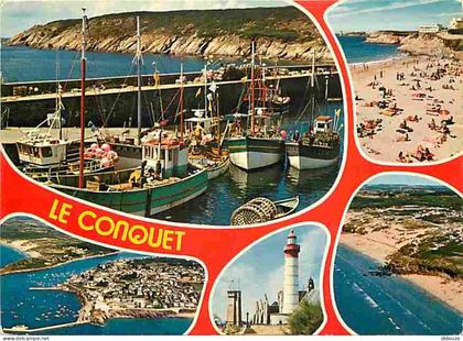 29 - Le Conquet - Multivues - Bateaux - Phare - Plages - Voir Scans Recto Verso