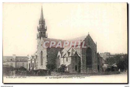 Le Conquet CPA l'eglise