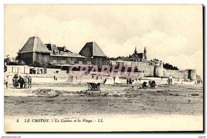 CPA Le Crotoy Le Casino Et La Plage