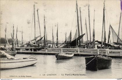 CPA Le Crotoy Le port a maree haute