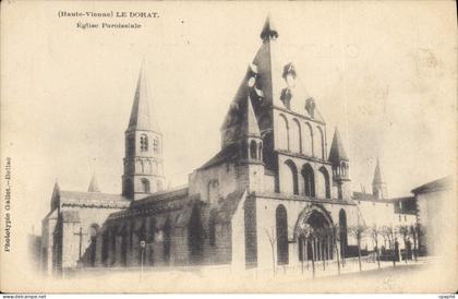 CPA Hte Vienne Le Dorat Eglise Paroissiale