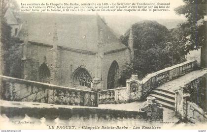CPA Le Faouet Chapelle Sainte Barbe les Escaliers
