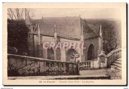 CPA Le Faouet Chapelle Sainte Barbe Les Escaliers