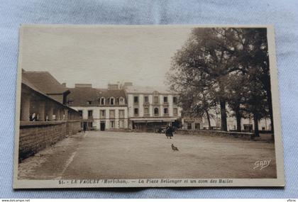 le Faouet, la place Bellenger et un coin des halles, Morbihan 56