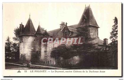 CPA Le Folgoet Le Doyenne ancien Chateau de la Duchesse Anne