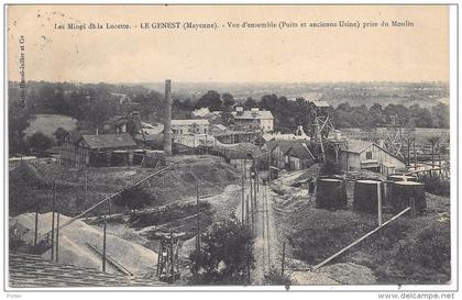 LE GENEST - Vue d'ensemble (Puits et ancienne usine) prise du Moulin