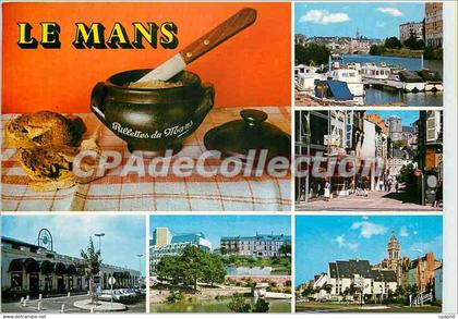 CPSM Le Mans (Sarhte) Les fameuses rillettes du Mans le port la rue marchande