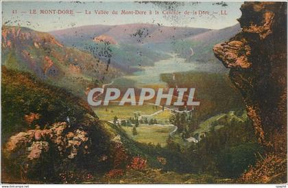 CPA Le Mont Dore La Vallee du Mont Dore a la Cascade de la Dore