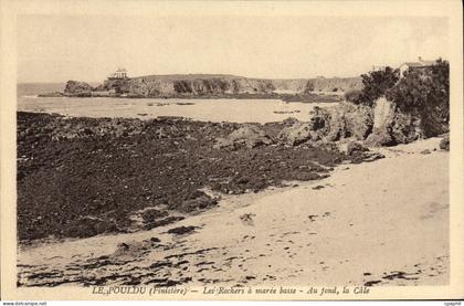 CPA Le Pouldu Finistere Les Rochers à maree basse