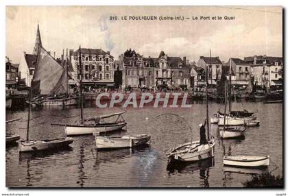 CPA Le Pouliguen Le port et le quai