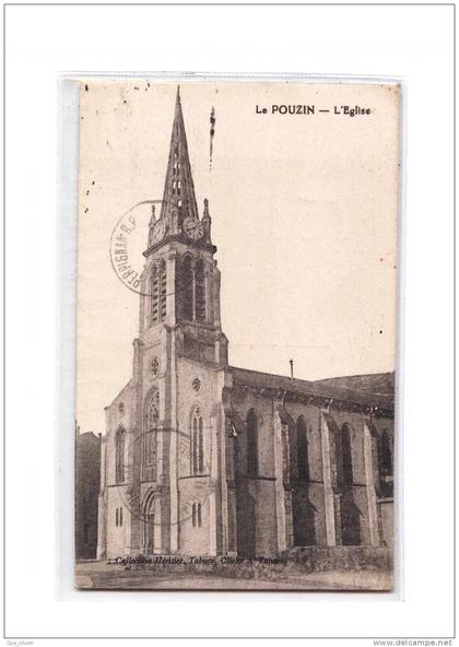 07 LE POUZIN Eglise, ed Héritier, 193?