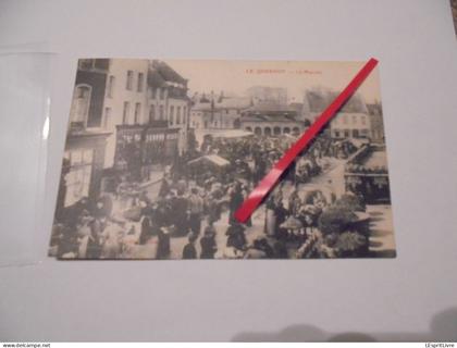 LE QUESNOY Le Marché Animée Carte Postale