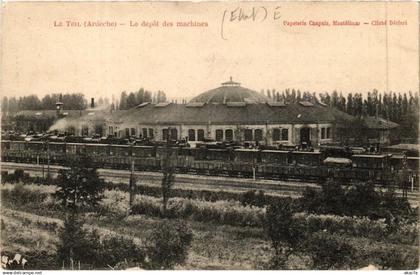 CPA Le TEIL Le depot des machines (660563)
