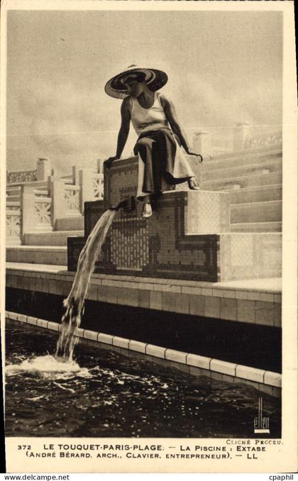 CPA Le Touquet Paris Plage la Piscine Extase andre Berard arch Clavier entrepreneur