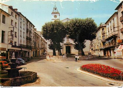 CPM Le Vigan Gard Les Cevennes Touristiques l'Eglise et le vieille Fontaine