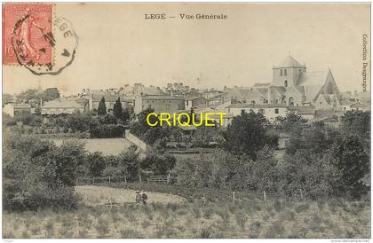 44 Legé, vue générale n° 2, affranchie ambulant 1907