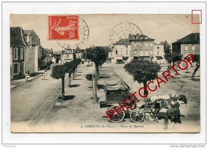Place du Marche-Attelage-LEMBEYE-