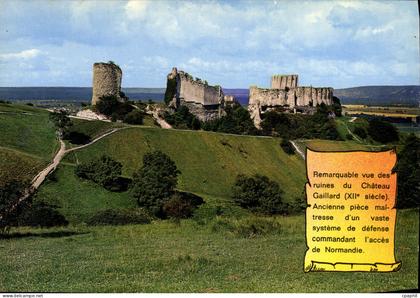 CPM Les Andelys Remarquable Vue Des Ruines Du Chaetau Gaillerd